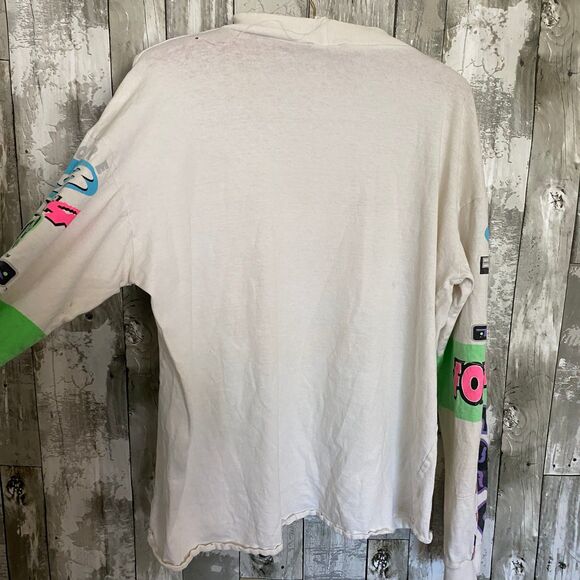 Vintage Hardcore FOX RACING  HC 93 long sleeve colorful t-shirt M - Picture 9 of 9